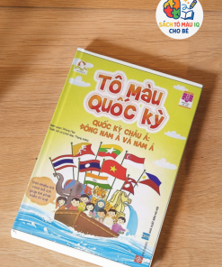 Sách tô màu quốc kỳ cho bé 3–6 tuổi, 32 trang dễ tô – Sách Tô Màu IQ
